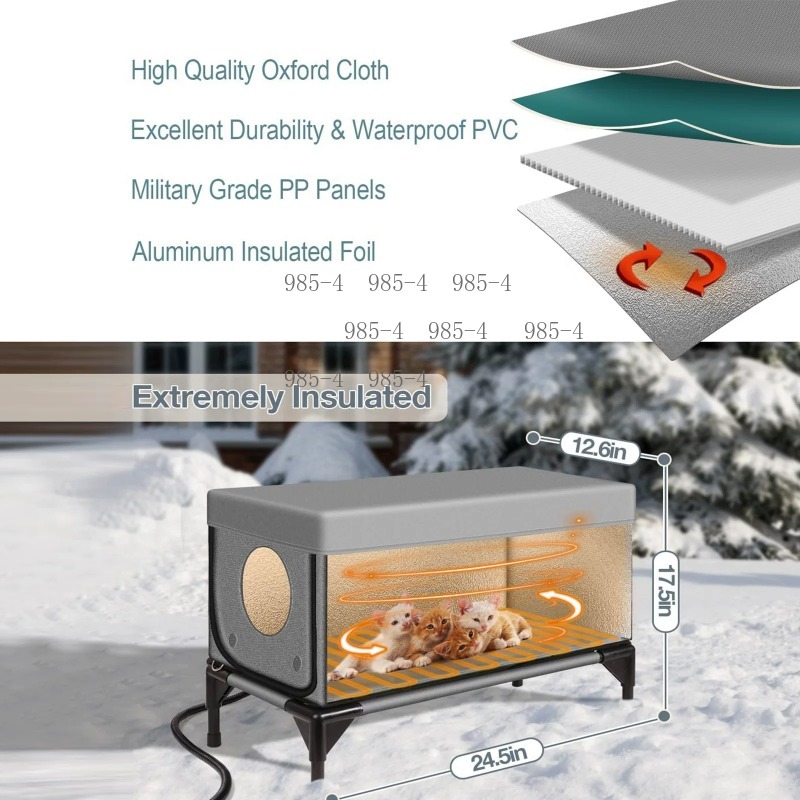 Electric Heating Outdoor Pet H - Pet Beds recension och pris