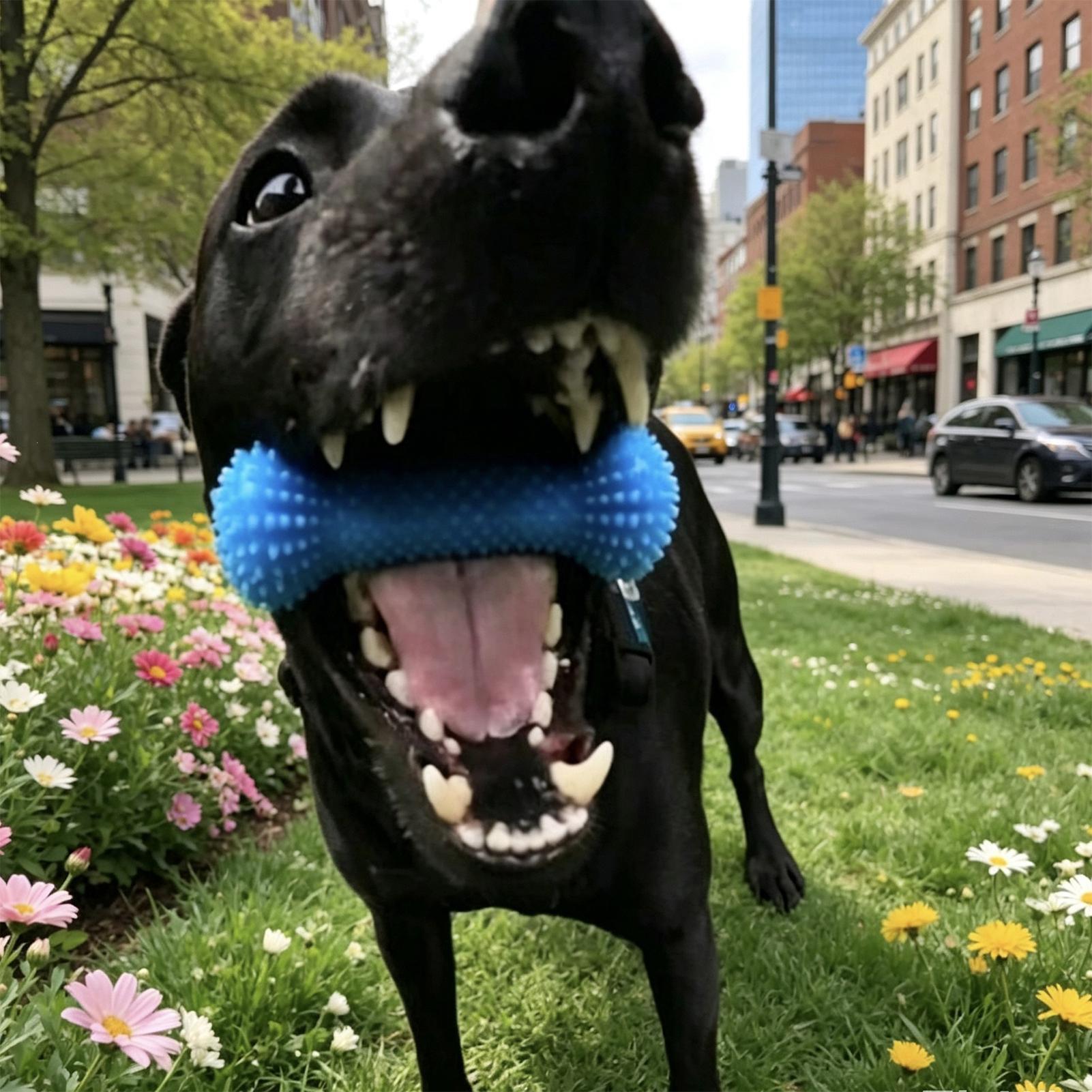 Dog Toothbrushing Toys Chewer  - Rubber Treat Dispensing Dog Toy recension och pris