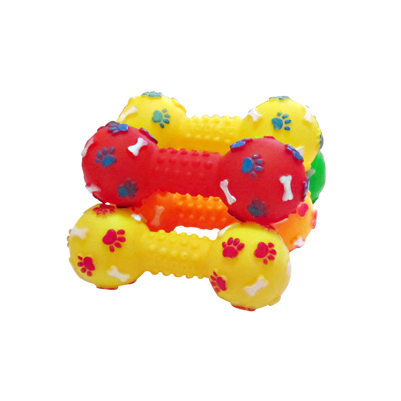 New Pet Dog Squeaky Toy - Dumb - Teeth Cleaning Dog Chew Bone recension och pris